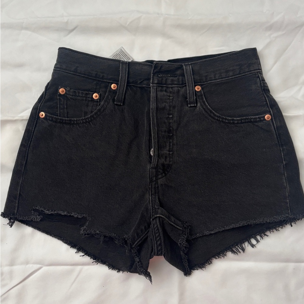 Levi's 501 Original Denim Short in Black